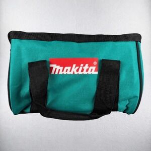 Makita Tool Bag Small Teal Black Zippered Canvas Storage Tote